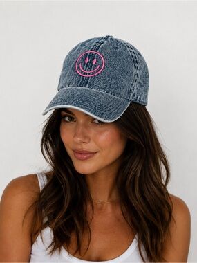 Denim Smile Baseball Cap